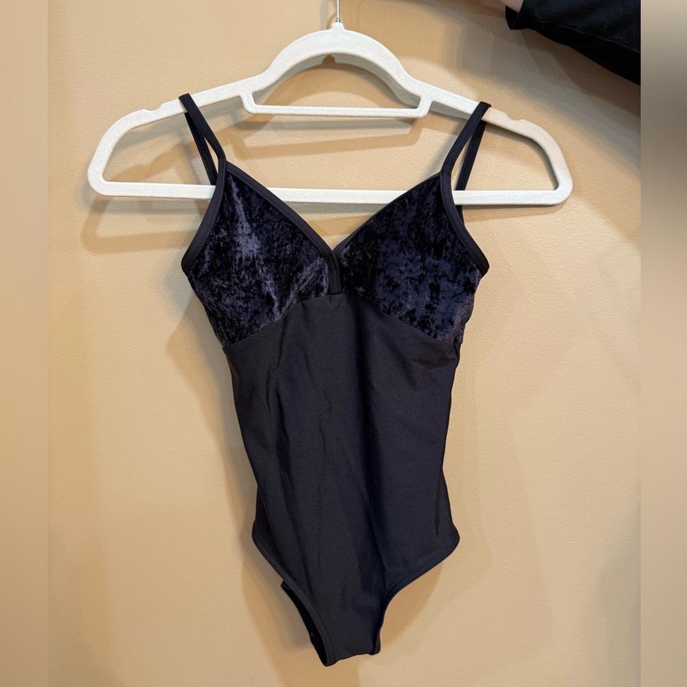 Black Velvet Yumiko Daria Ballet Leotard